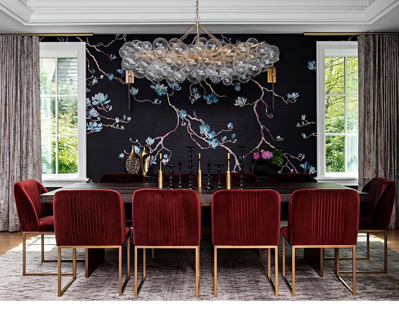 Aurora Chandelier Glass Ball Bubble Modern | ventumra