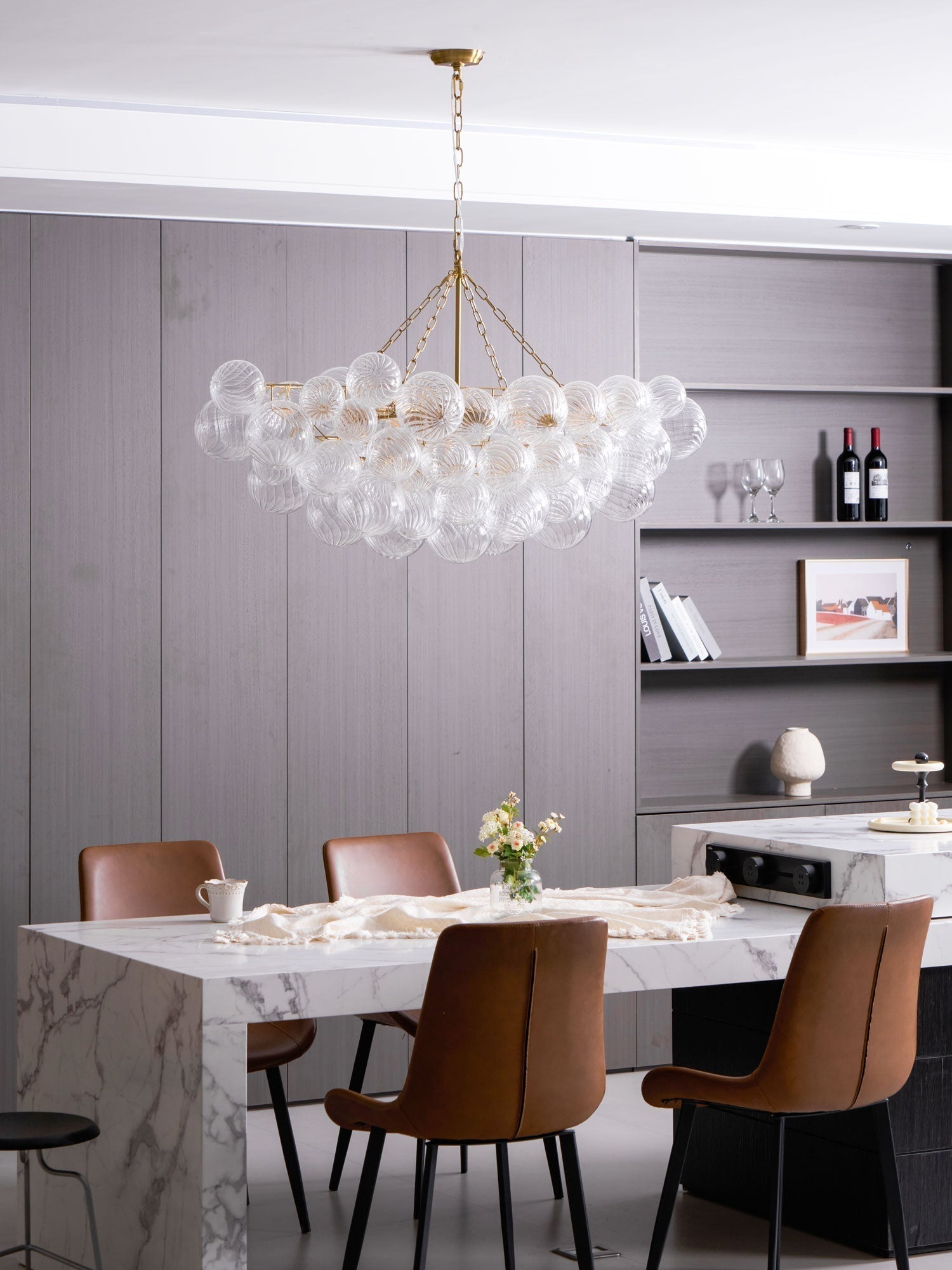 Aurora Chandelier Glass Ball Bubble Modern | ventumra