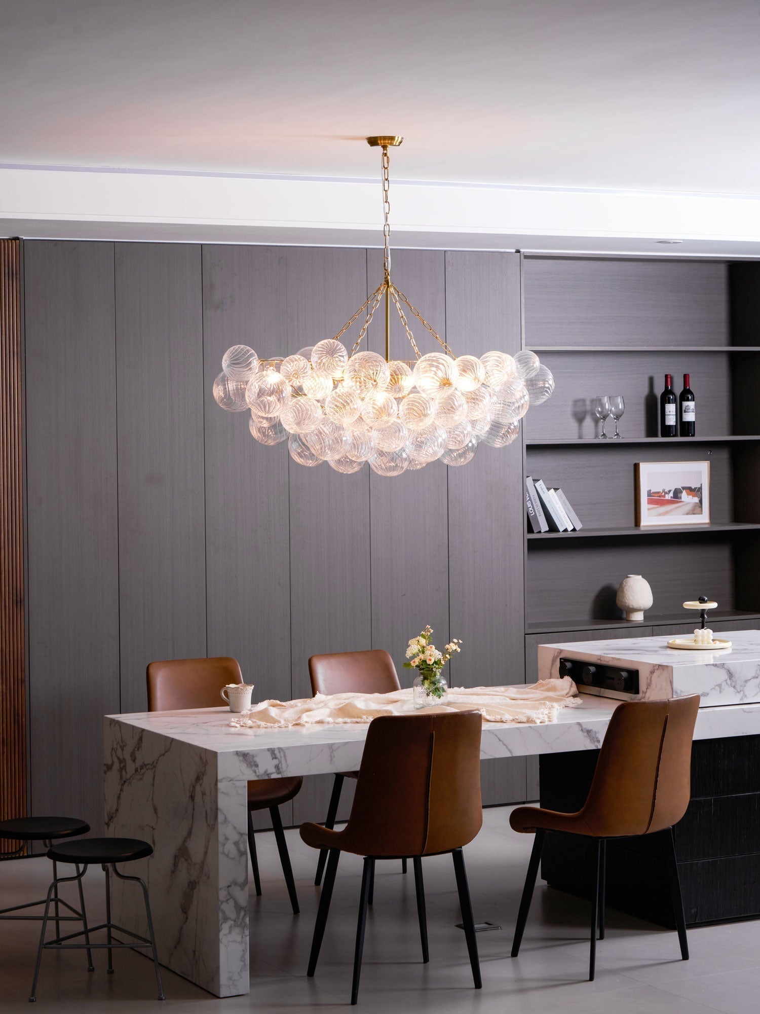 Aurora Chandelier Glass Ball Bubble Modern | ventumra