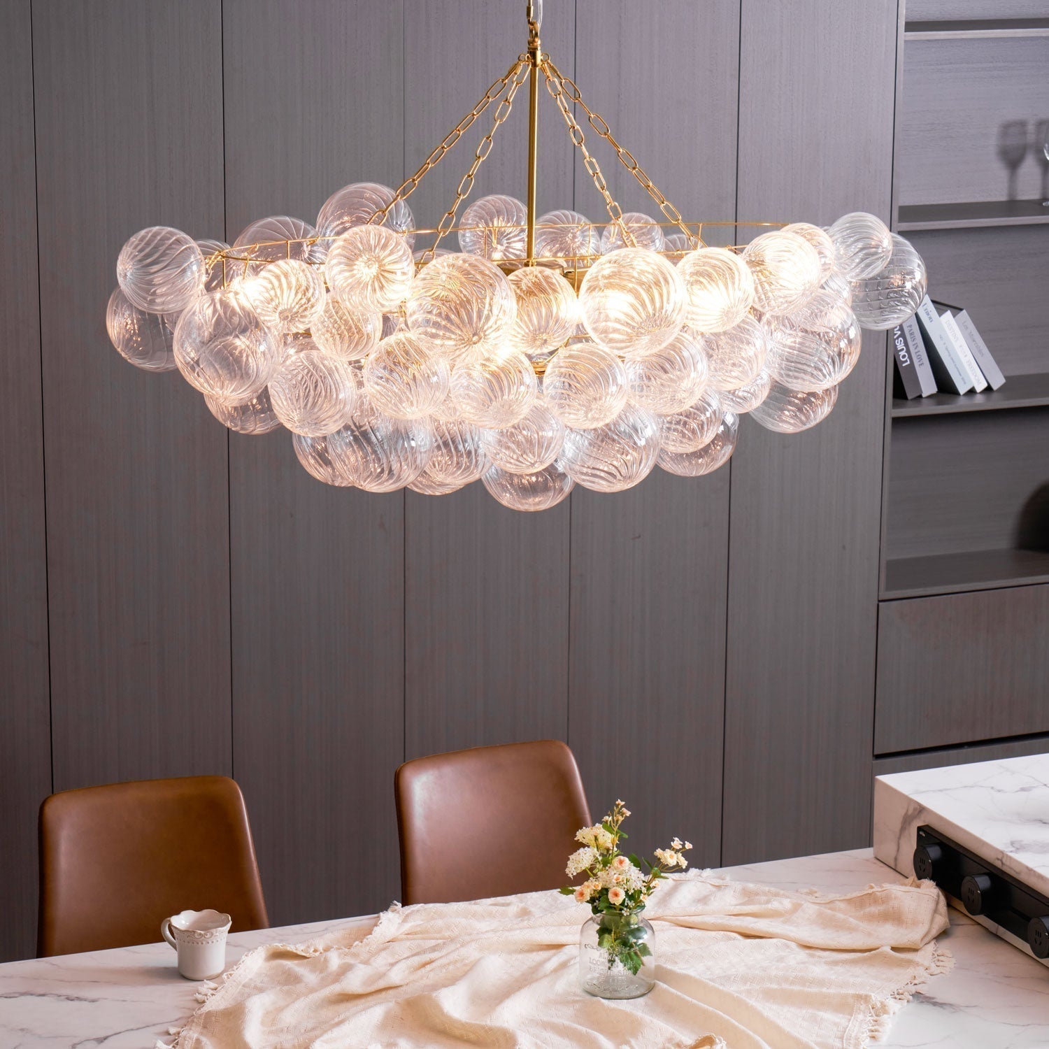 Aurora Chandelier Glass Ball Bubble Modern | ventumra