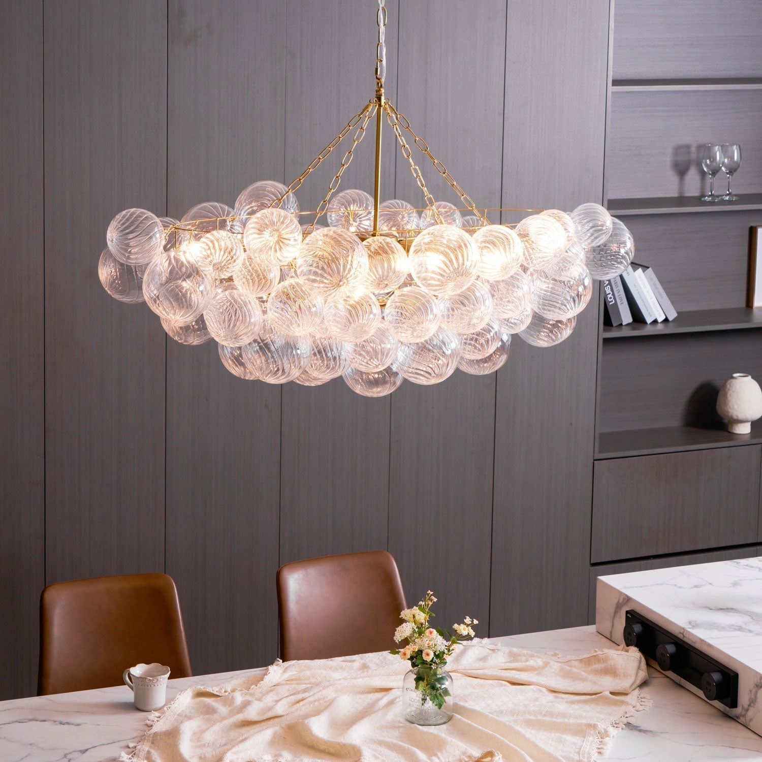 Aurora Chandelier Glass Ball Bubble Modern | ventumra