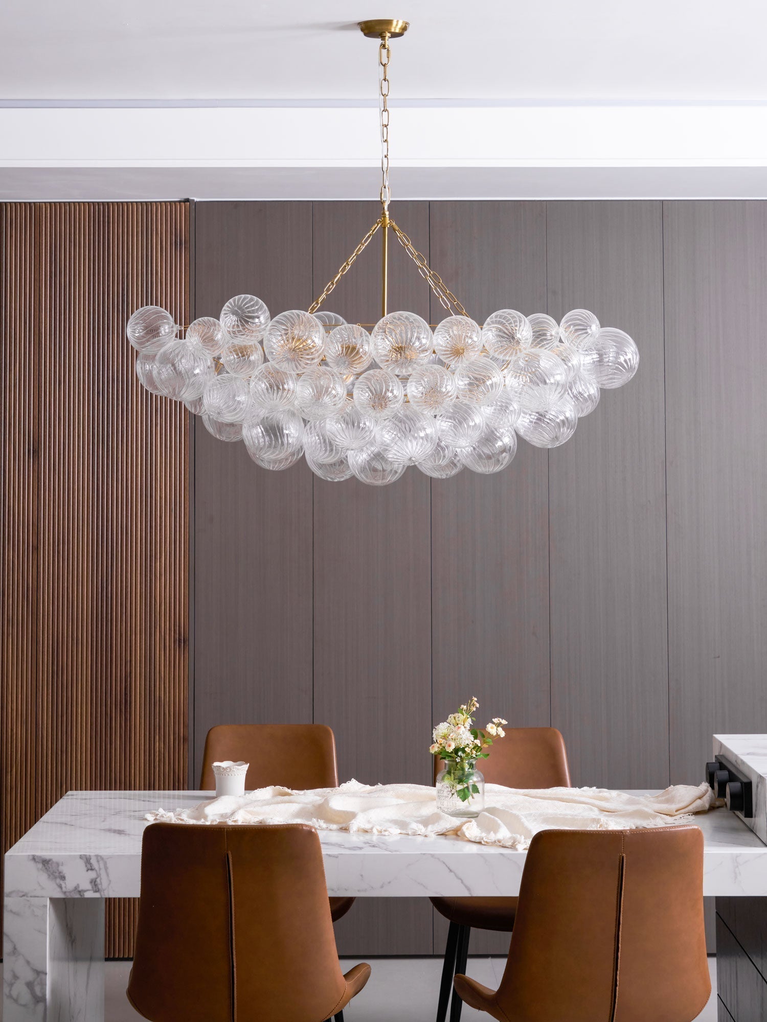 Aurora Chandelier Glass Ball Bubble Modern | ventumra