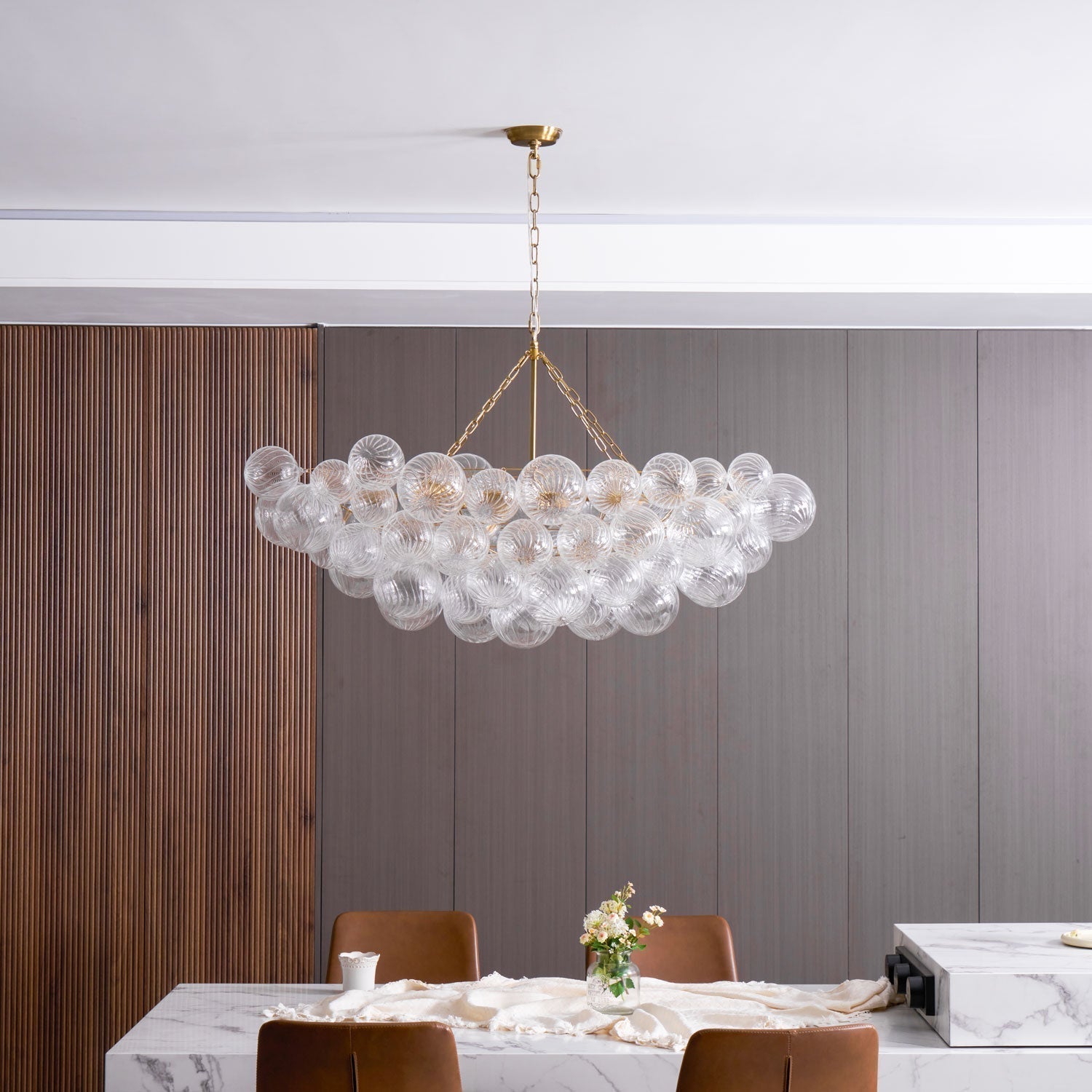 Aurora Chandelier Glass Ball Bubble Modern | ventumra