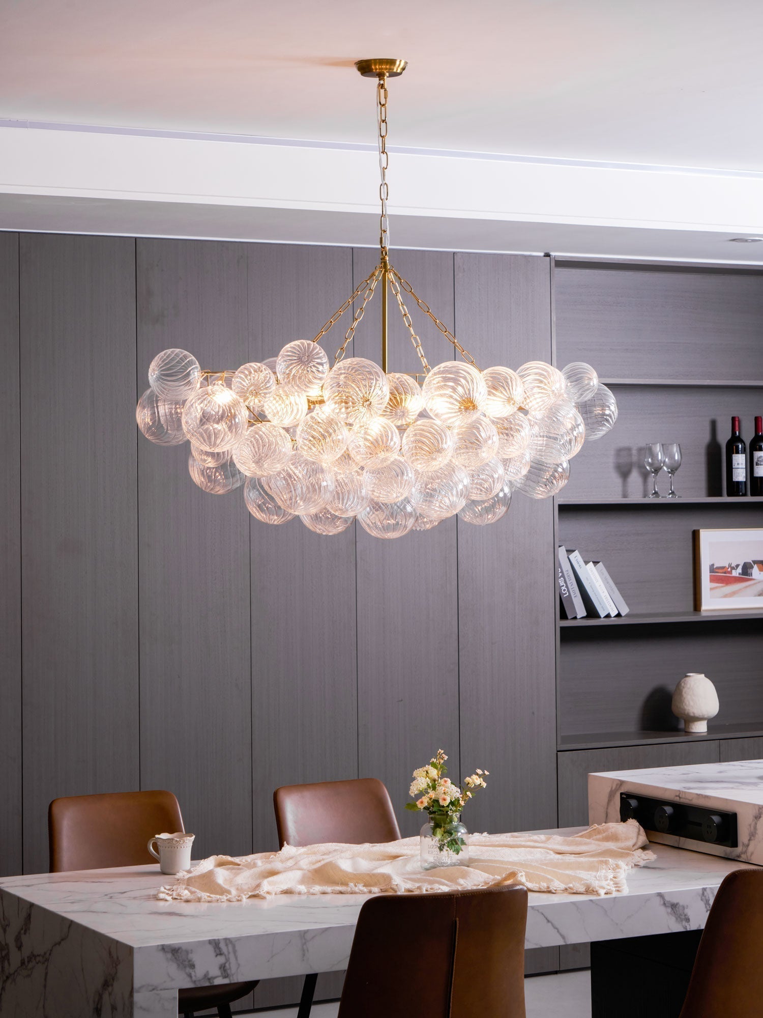 Aurora Chandelier Glass Ball Bubble Modern | ventumra