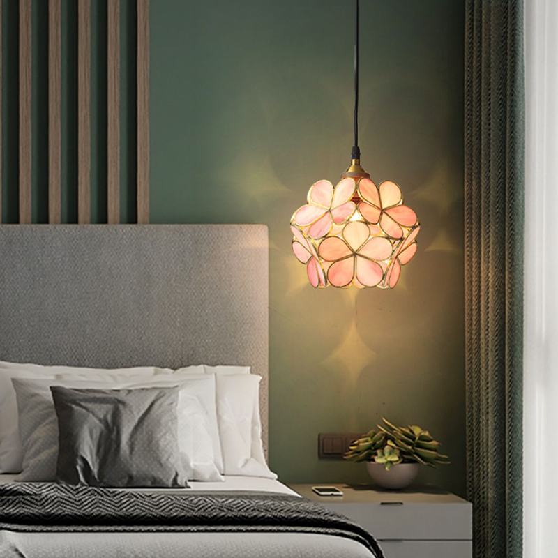 Aurelian Petal Glass Pendant Light for Vintage Interiors