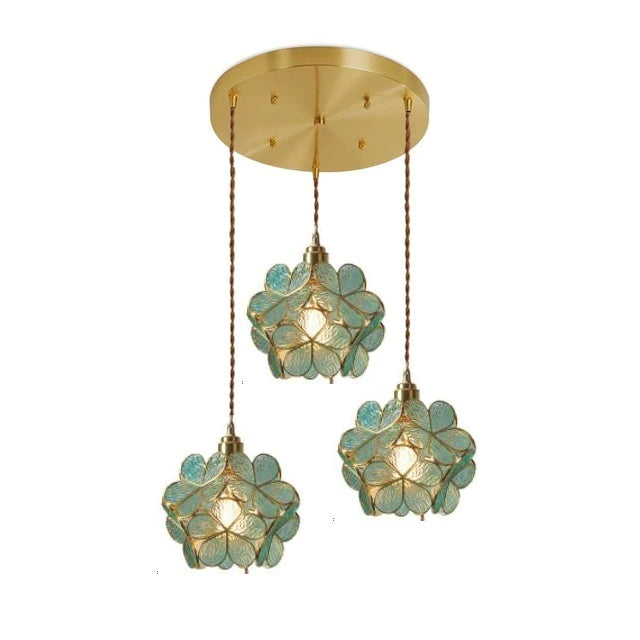 Aurelian Petal Glass Pendant Light for Vintage Interiors