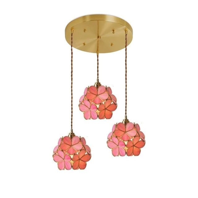 Aurelian Petal Glass Pendant Light for Vintage Interiors