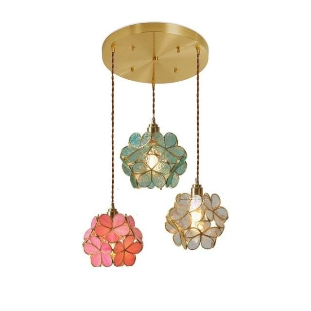 Aurelian Petal Glass Pendant Light for Vintage Interiors