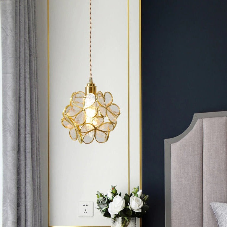 Aurelian Petal Glass Pendant Light for Vintage Interiors