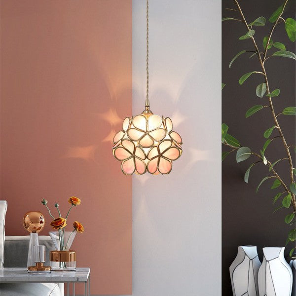 Aurelian Petal Glass Pendant Light for Vintage Interiors
