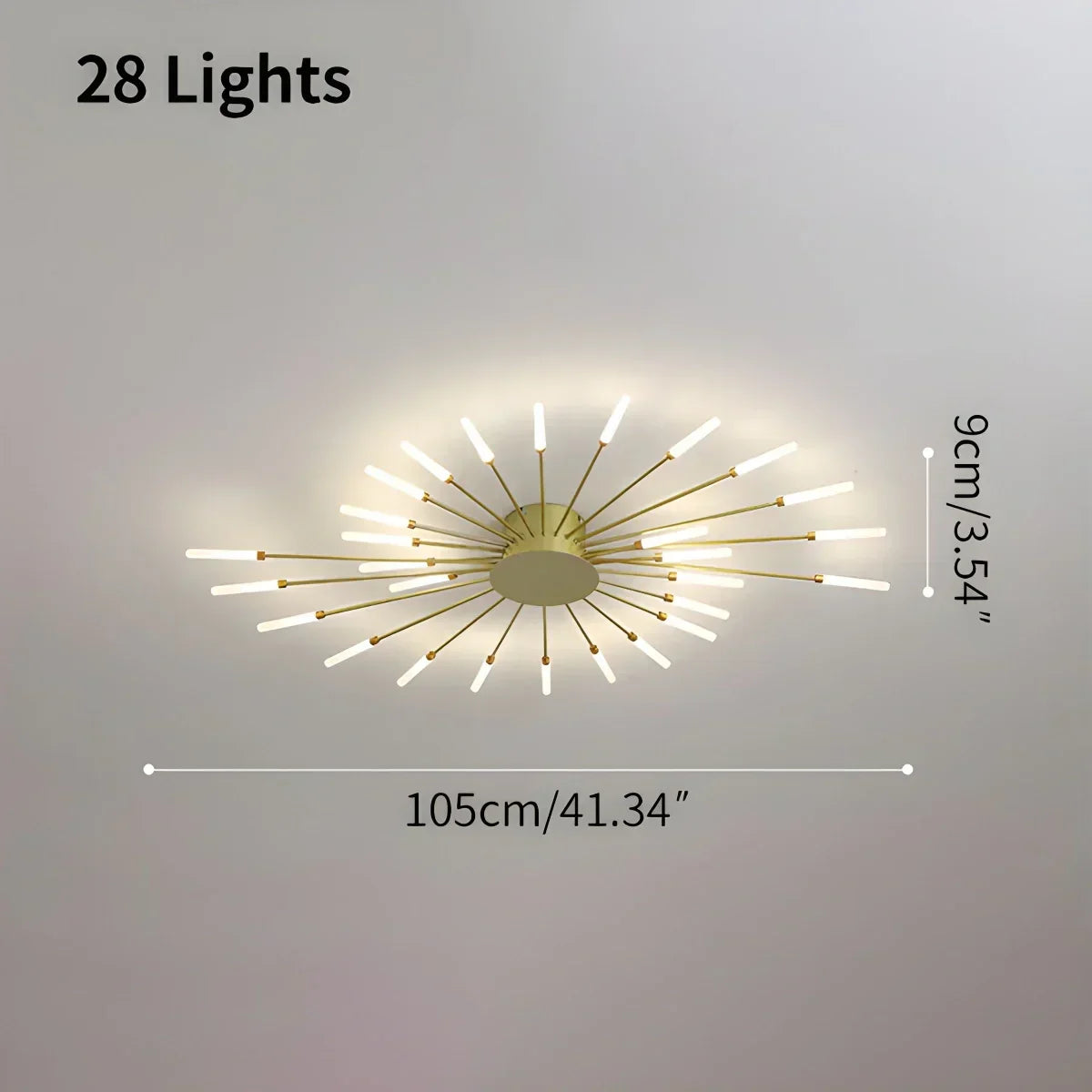Taklampe med fyrverkeristjerne for moderne hjem | Ventumra