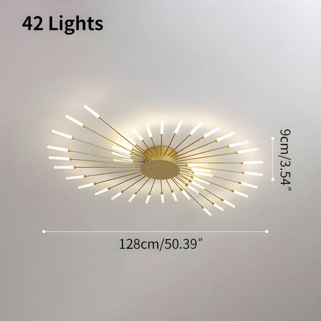 Taklampe med fyrverkeristjerne for moderne hjem | Ventumra