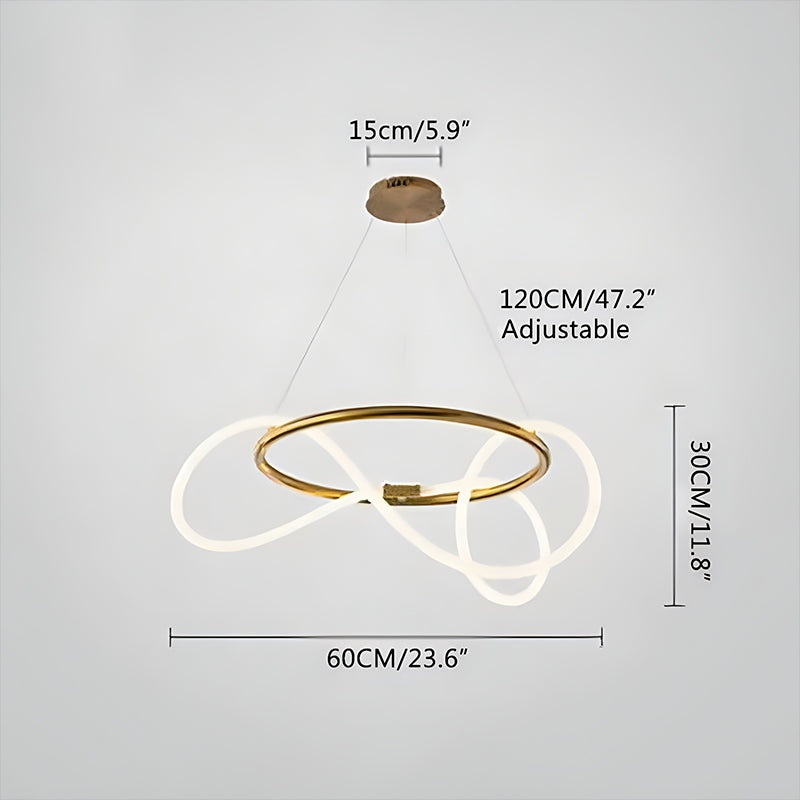 Lampada a sospensione con cavo lungo per sala da pranzo, moderna lampada LED | Ventumra