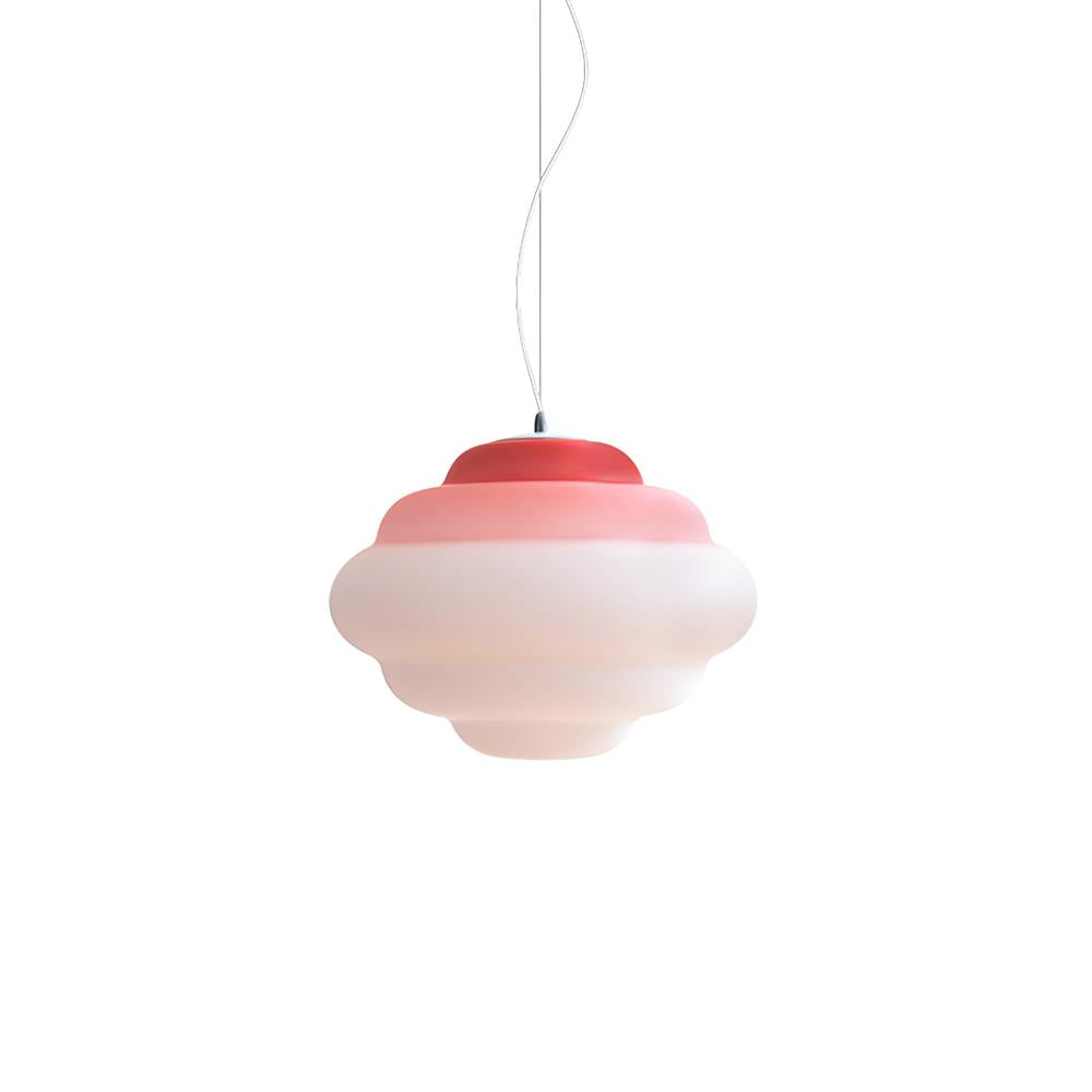 AuroraMist Gradient Matte Glass Pendant Light Multicolor LED