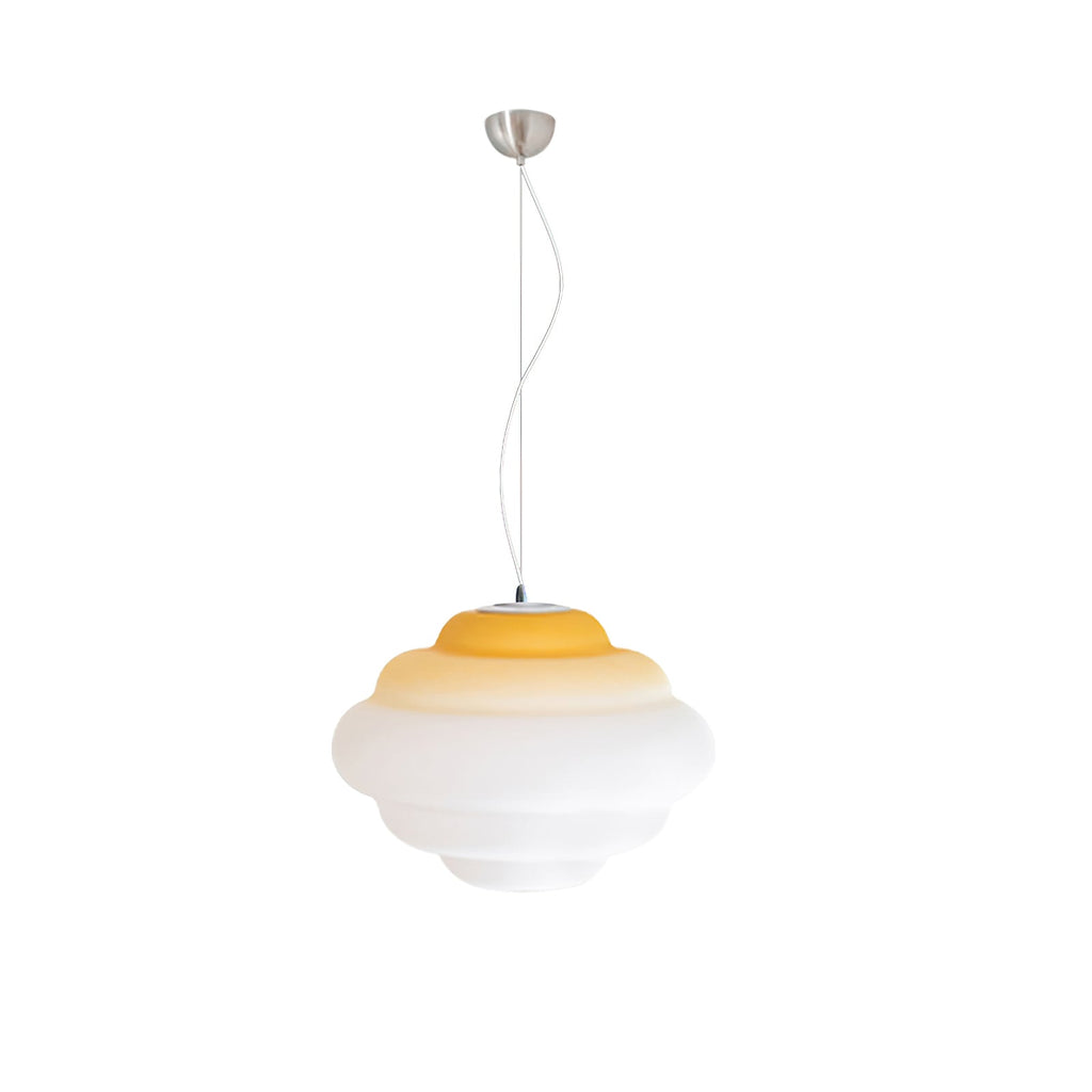 AuroraMist Gradient Matte Glass Pendant Light Multicolor LED