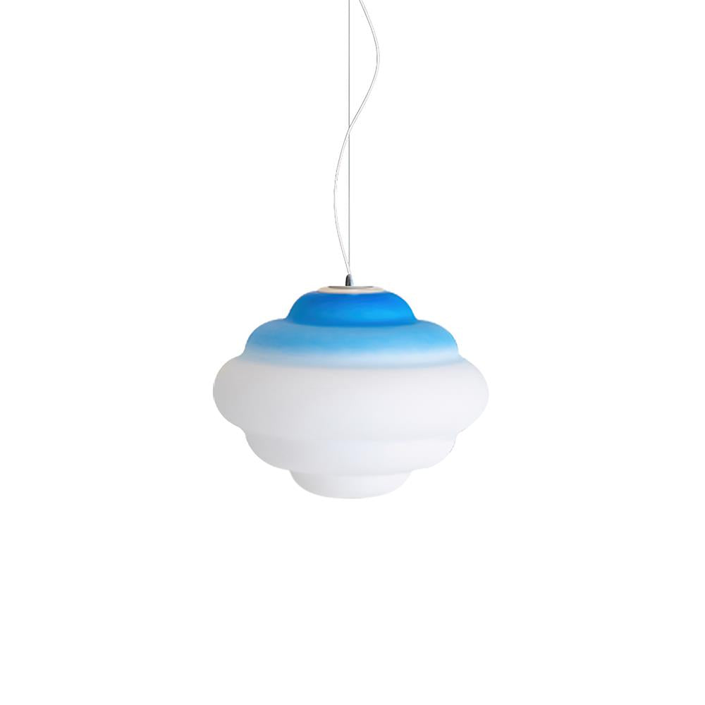 AuroraMist Gradient Matte Glass Pendant Light Multicolor LED