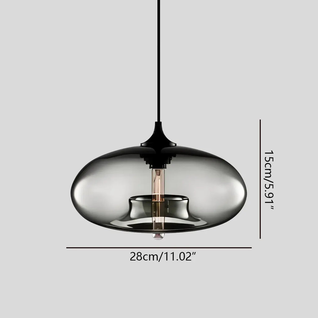 Vibrant Glass Pendant Light For Dining Room Decor | Ventumra