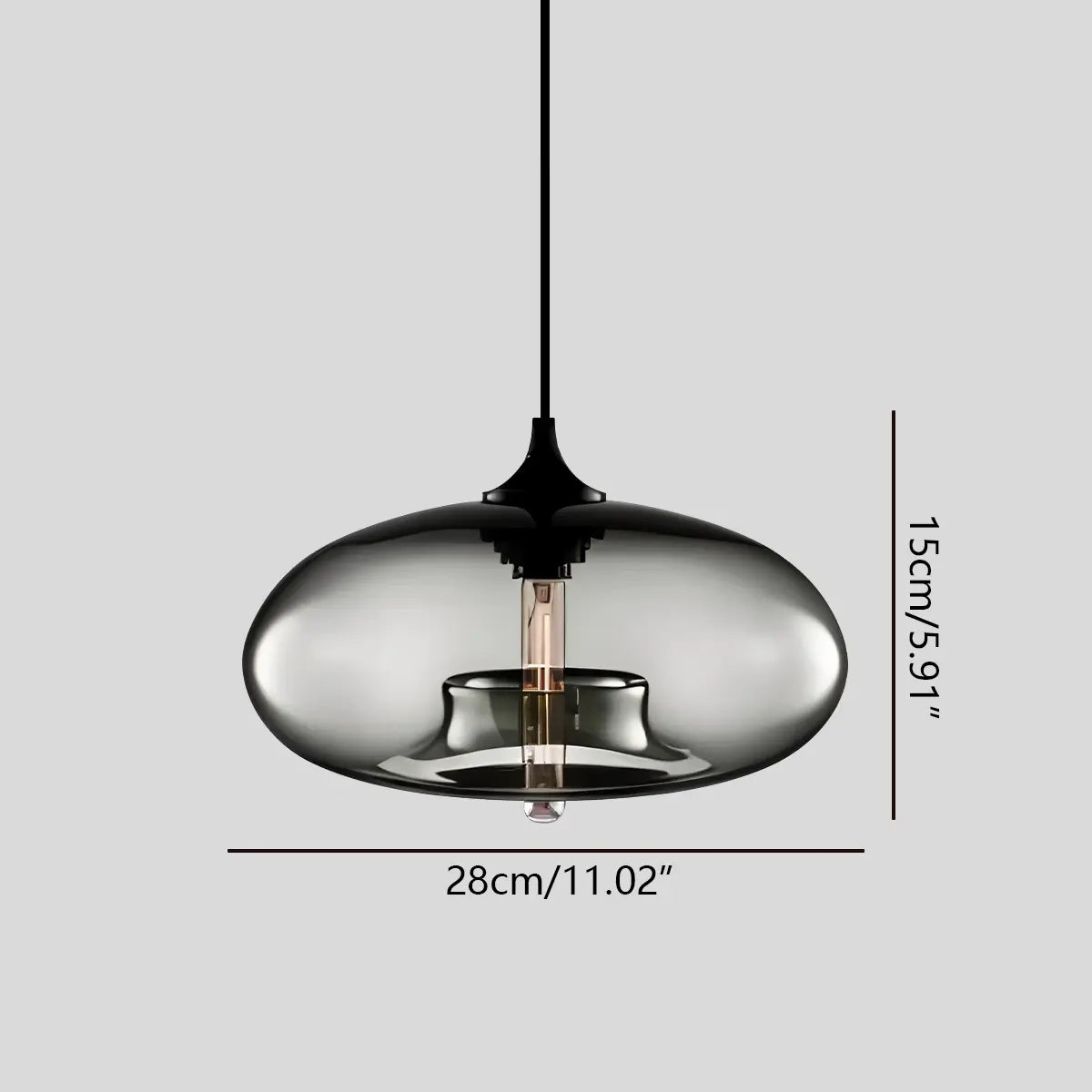 Vibrant Glass Pendant Light For Dining Room Decor | Ventumra