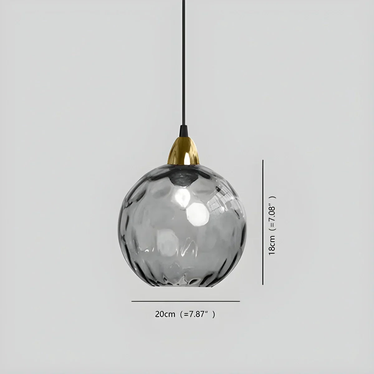 Vivid Glass Orb Pendant Light For Living Room Ceiling | Ventumra