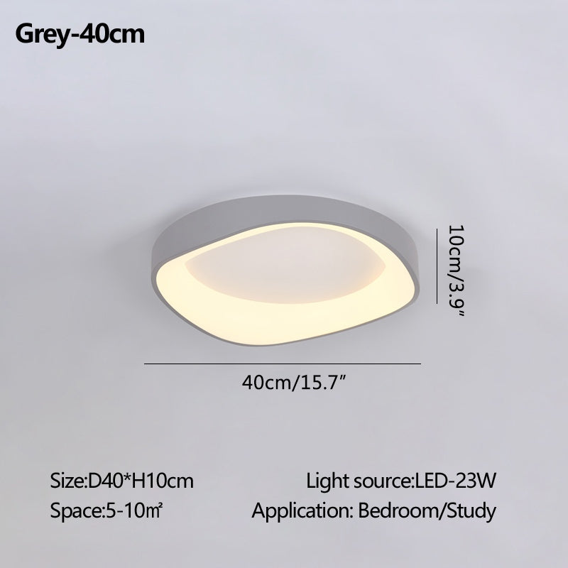 Nordic Inspired Acrylic Circle Ceiling Light For Bedroom | Ventumra