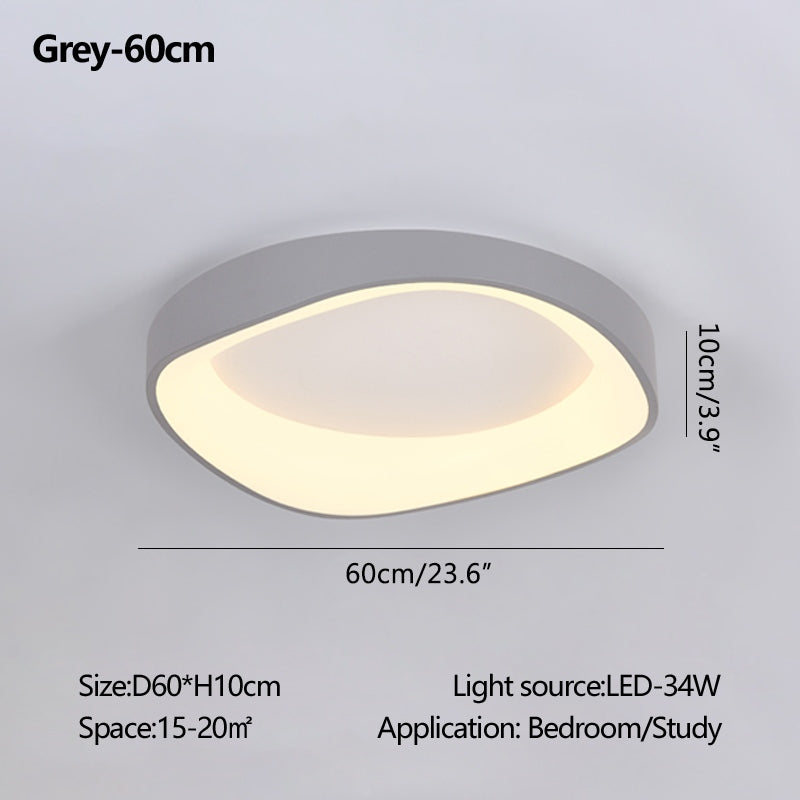 Nordic Inspired Acrylic Circle Ceiling Light For Bedroom | Ventumra