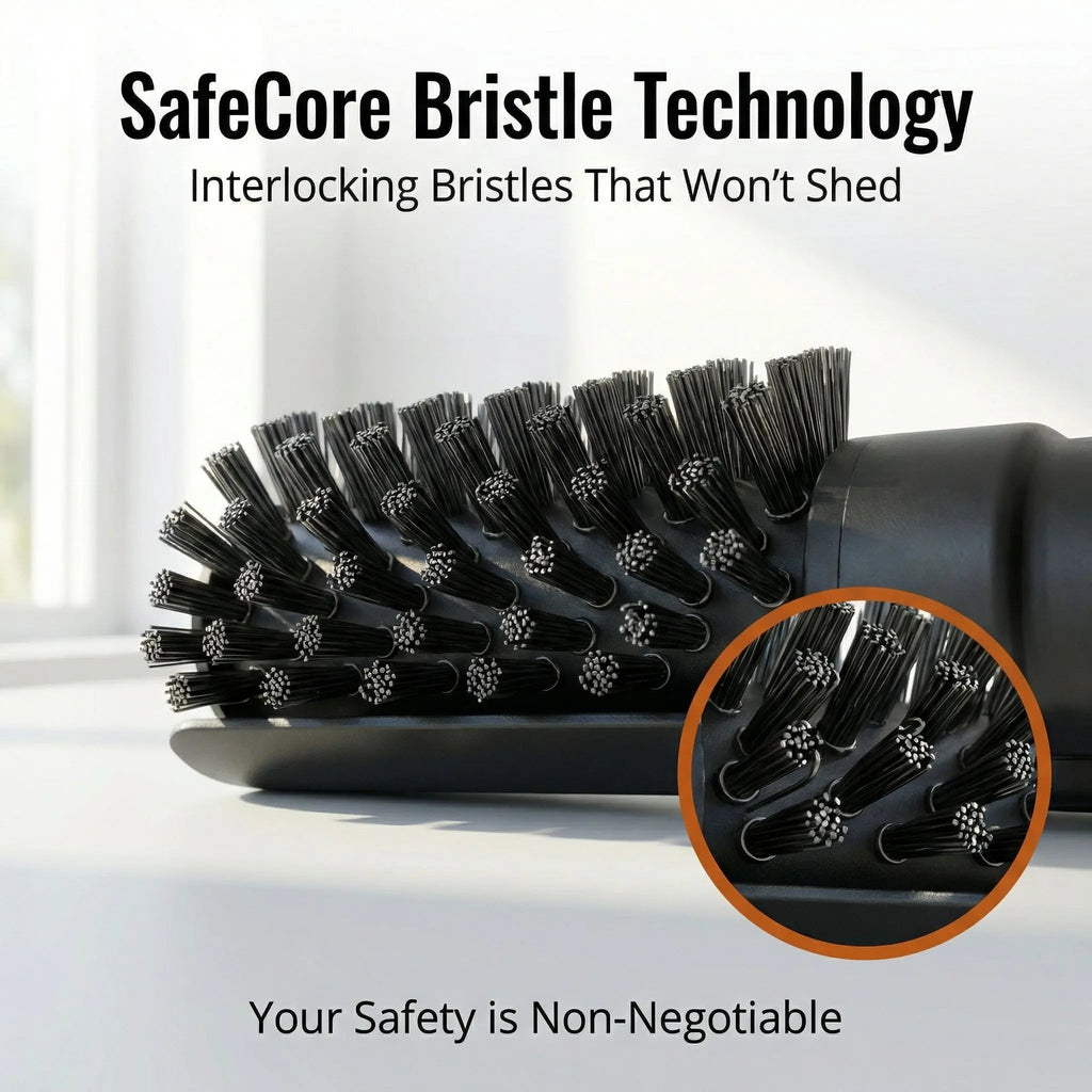 Spazzola elettrica efficiente per griglie - Testa orientabile, setole sicure