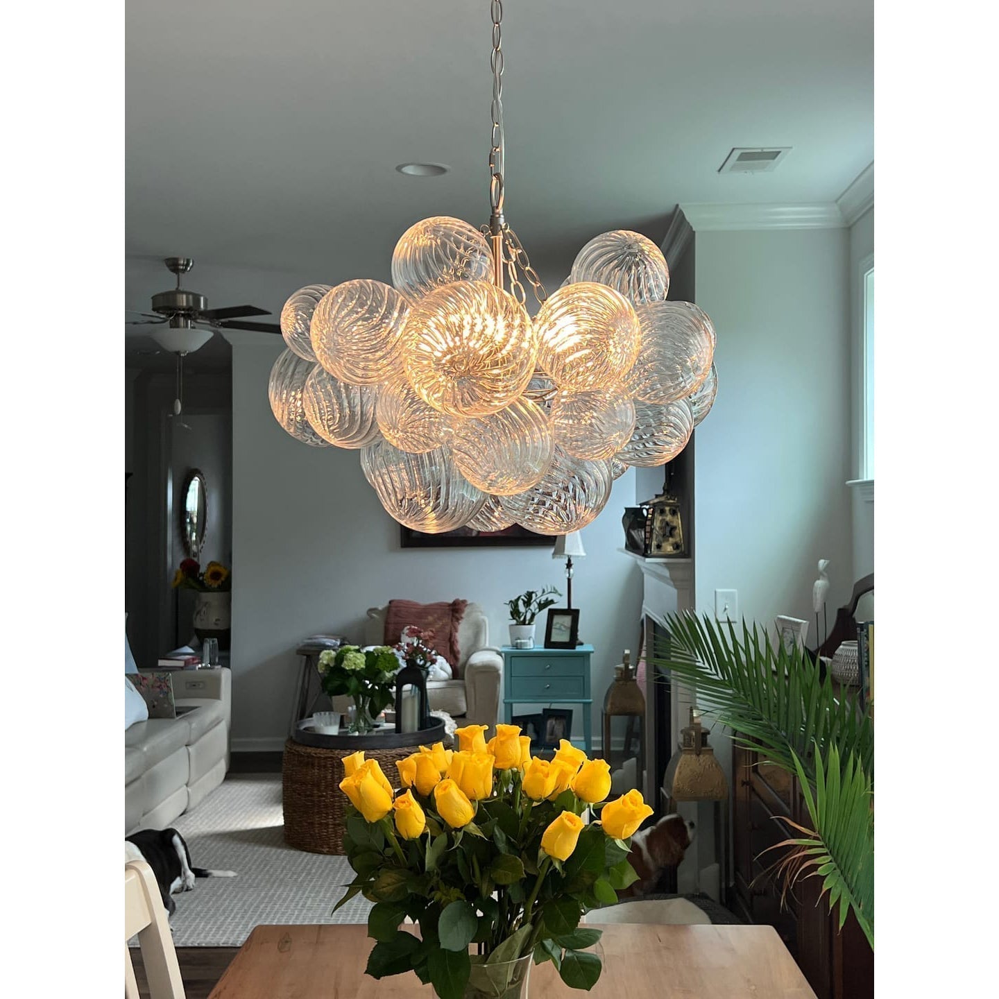 Aurora Chandelier Glass Ball Bubble Modern | ventumra
