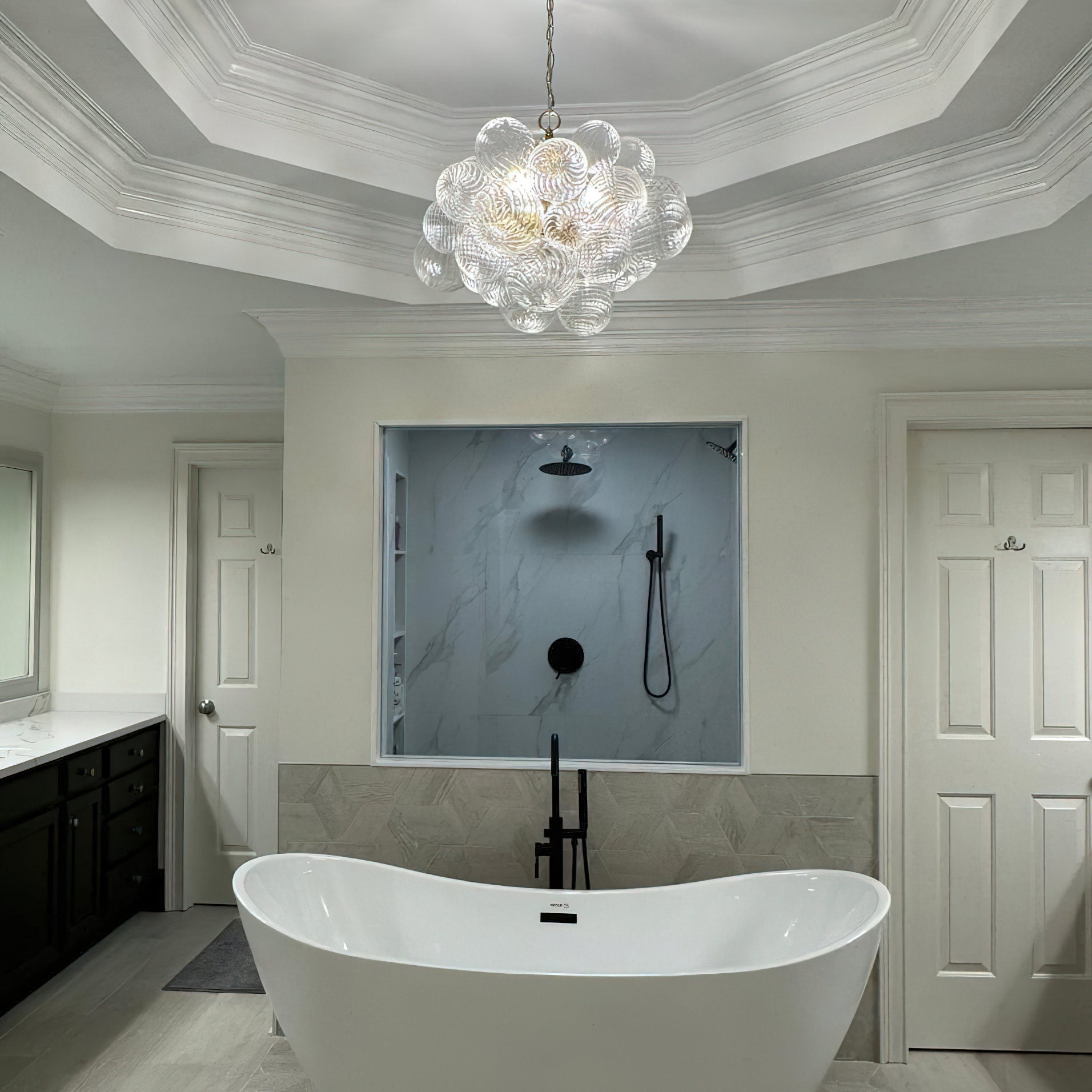 Aurora Chandelier Glass Ball Bubble Modern | ventumra