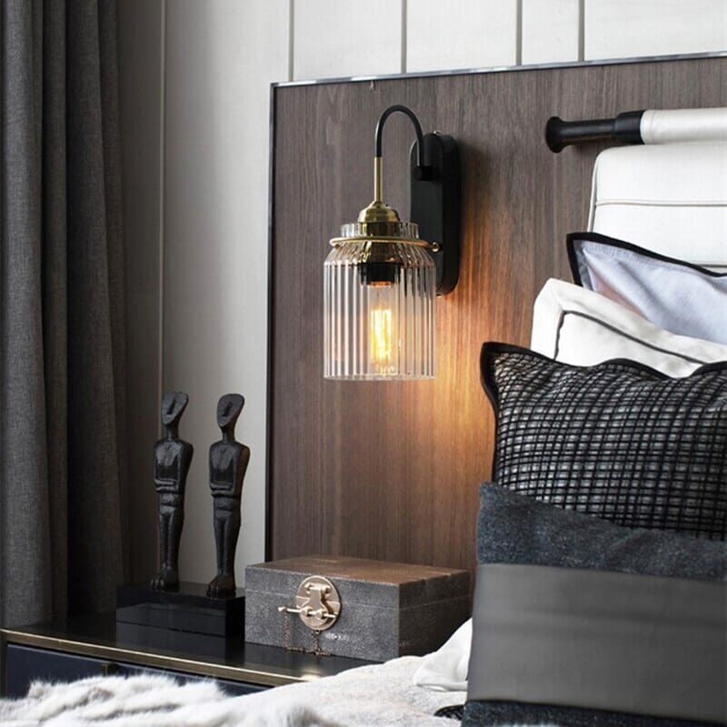 LumiNest Glass Wall Light Nordic Minimalist Lamp Design