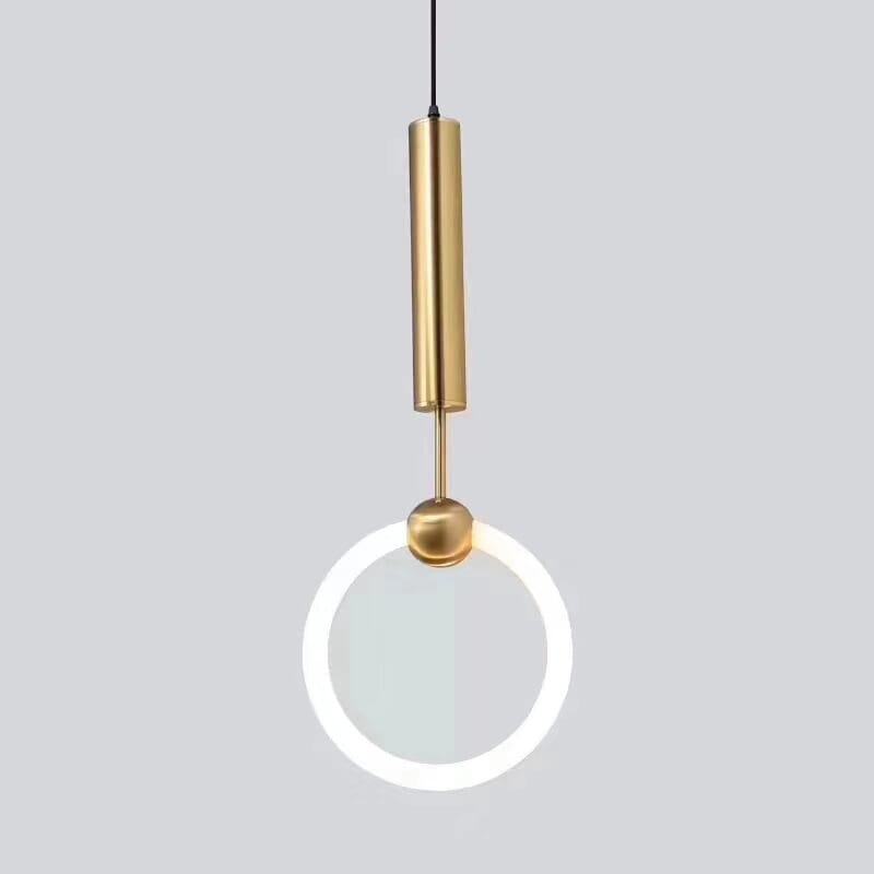 AureliaHalo Nordic LED Hoop Pendant Light For Interiors