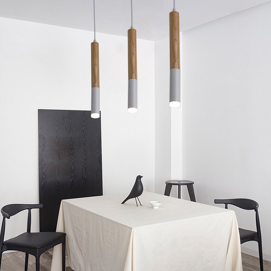 Elara Cedarwood LED Pendant Light for Living Rooms