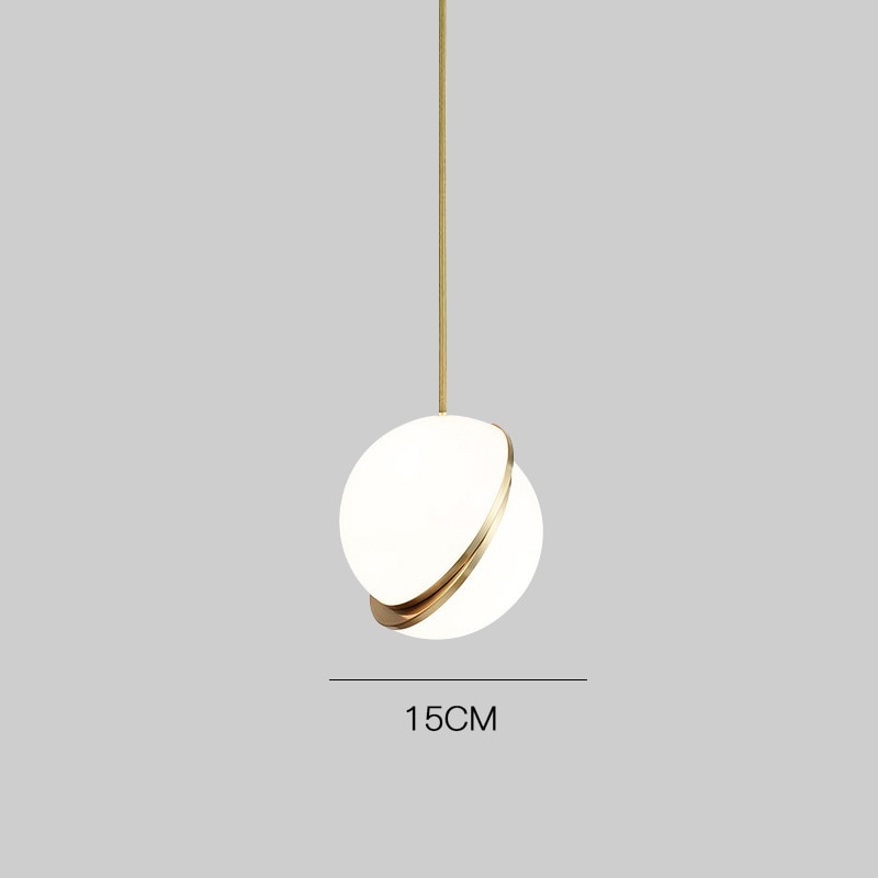 NyraHalo Orb Moon Pendant Light for Living Room Ceiling Lamp