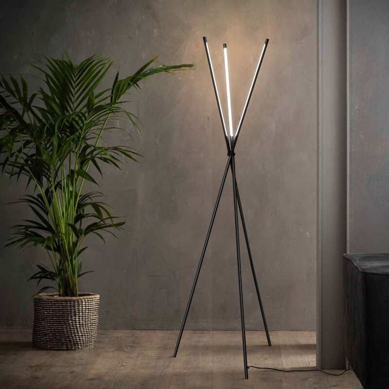 NexaStix LED Floor Lamp With Three Sticks Modern Minimalist