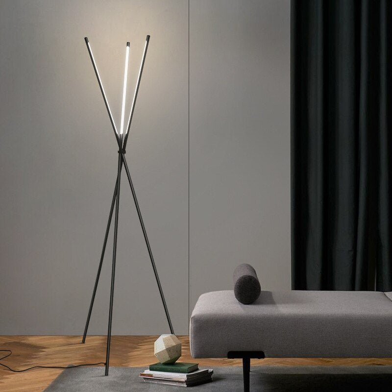 NexaStix LED Floor Lamp With Three Sticks Modern Minimalist
