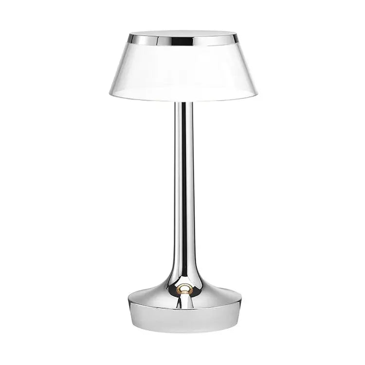 LuxeAura Crystal Touch Table Lamp With Rechargeable Glow