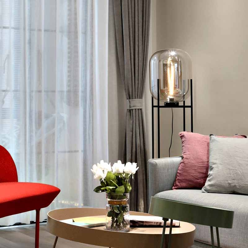 Astra Nordic Glass Floor Lamp For Elegant Modern Living