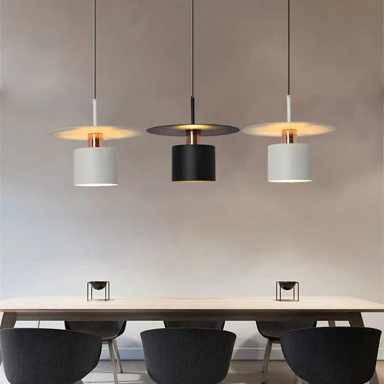 LumaNova Aluminum Pendant Light With Warm LED Ambient Glow