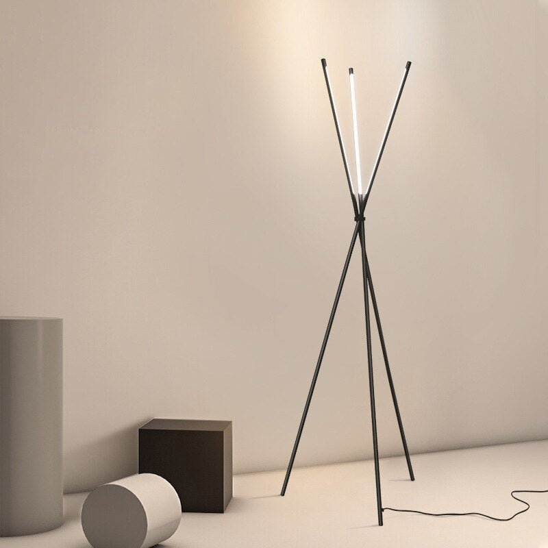 NexaStix LED Floor Lamp With Three Sticks Modern Minimalist