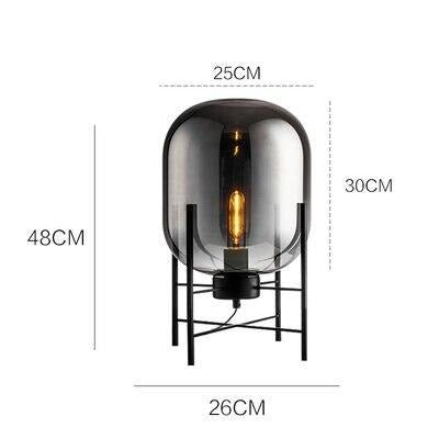 Astra Nordic Glass Floor Lamp For Elegant Modern Living