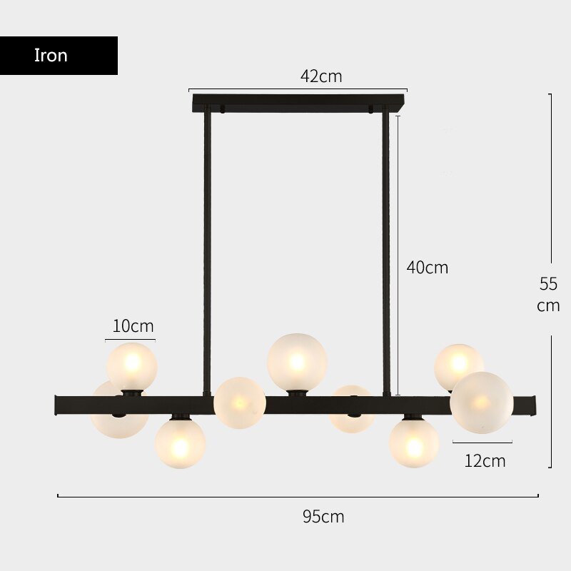 Lorien Copper Beam Pendant Light With Matte Glass Finish