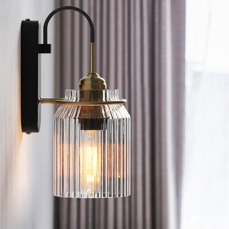 LumiNest Glass Wall Light Nordic Minimalist Lamp Design