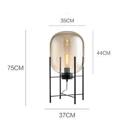 Astra Nordic Glass Floor Lamp For Elegant Modern Living