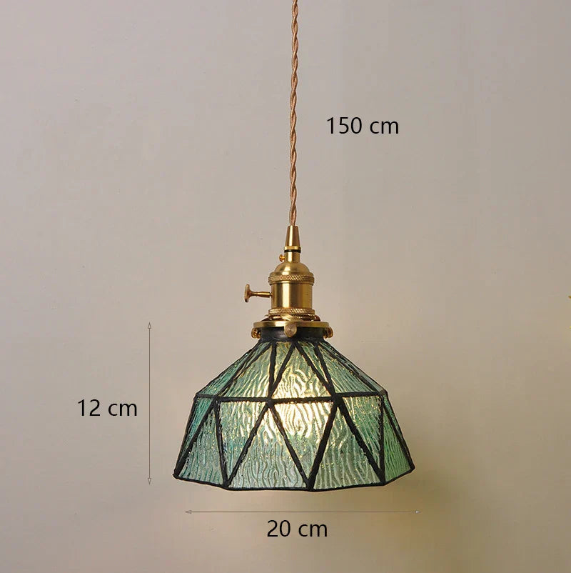 Vera Dome Glass Pendant Lights Vintage Loft Style Decor