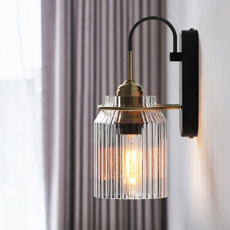 LumiNest Glass Wall Light Nordic Minimalist Lamp Design