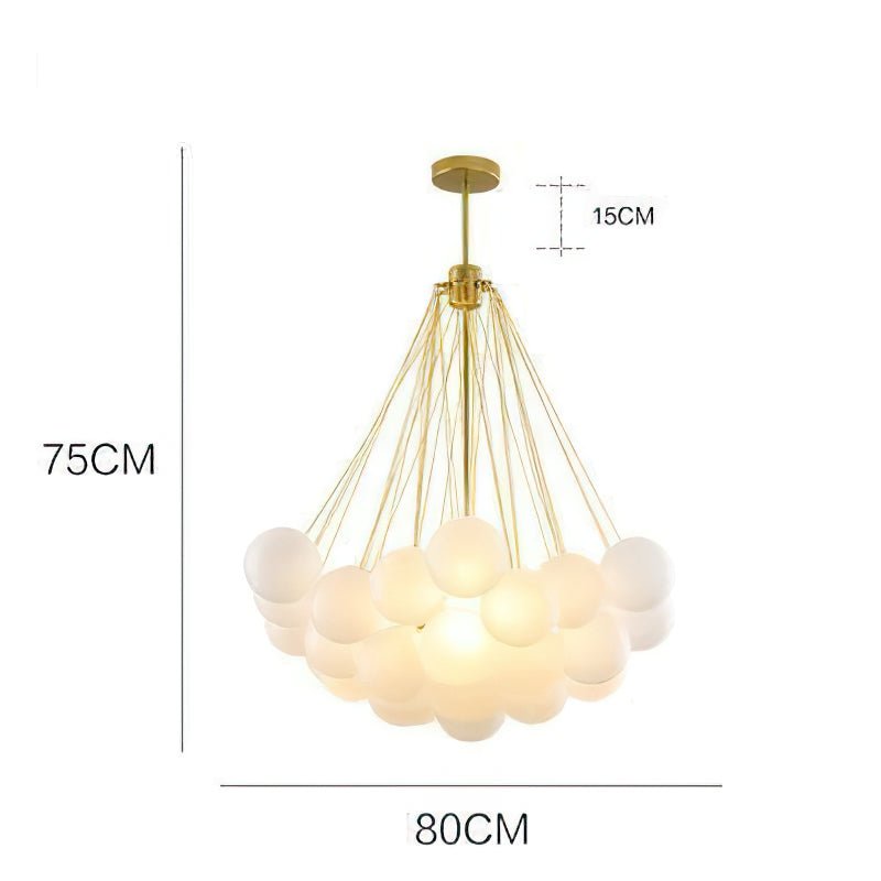 Aurelium Premium Pendant Light With Frosted Glass Globes