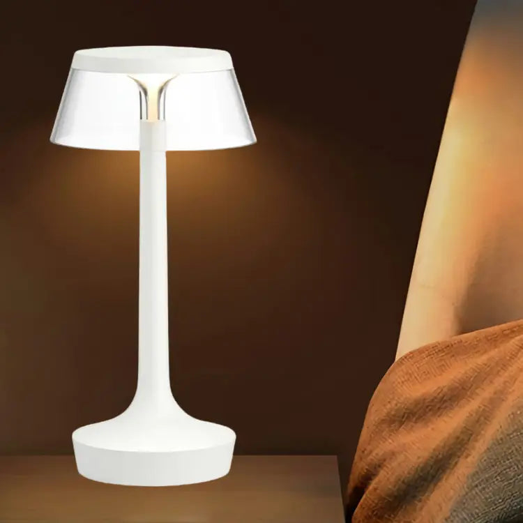 LuxeAura Crystal Touch Table Lamp With Rechargeable Glow