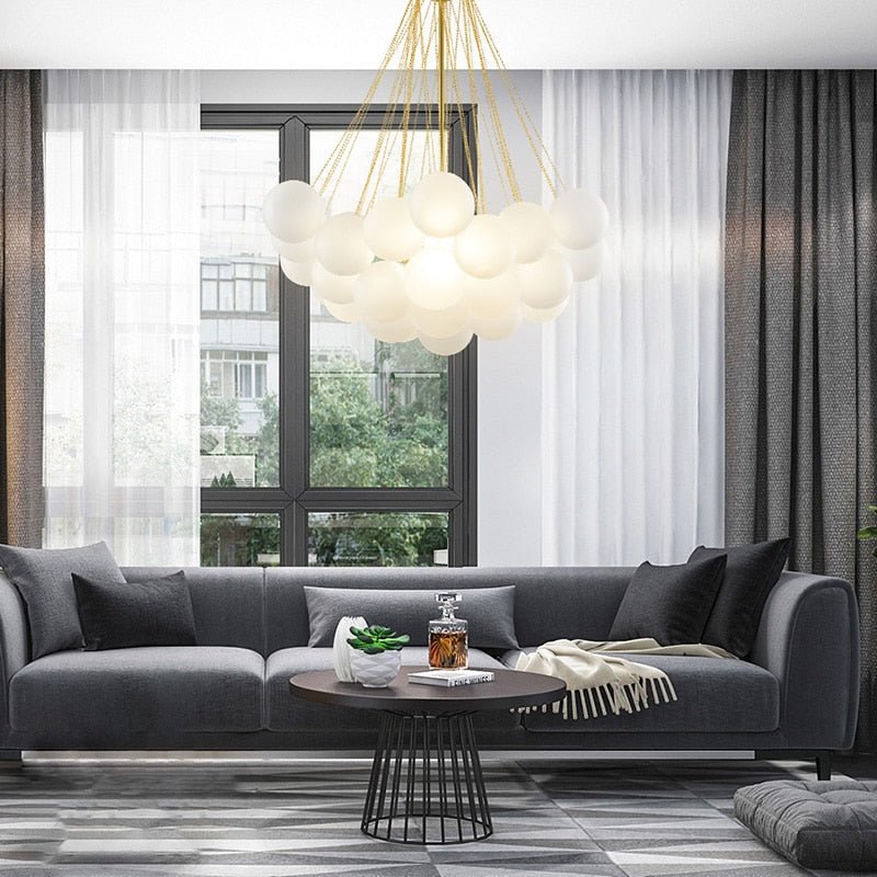 Aurelium Premium Pendant Light With Frosted Glass Globes