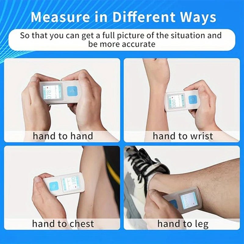 PulseTrack Bluetooth Electrocardiogram Device — Handheld Wireless App Sync