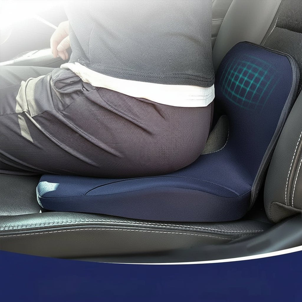 ContourEase L-Shaped Memory Foam Pillow — Targeted Alignment Cushion