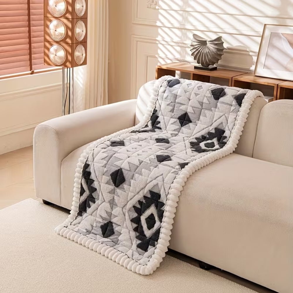 CozyNest Plush Quilted Sofa Cover — Elevated Cushioning, Shift-Resistant Design
